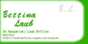 bettina laub business card